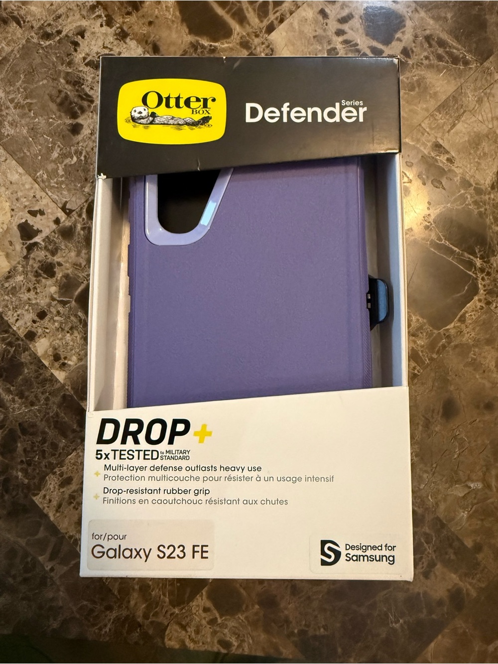 New OtterBox Defender Series Case for Galaxy S23 FE Purple black